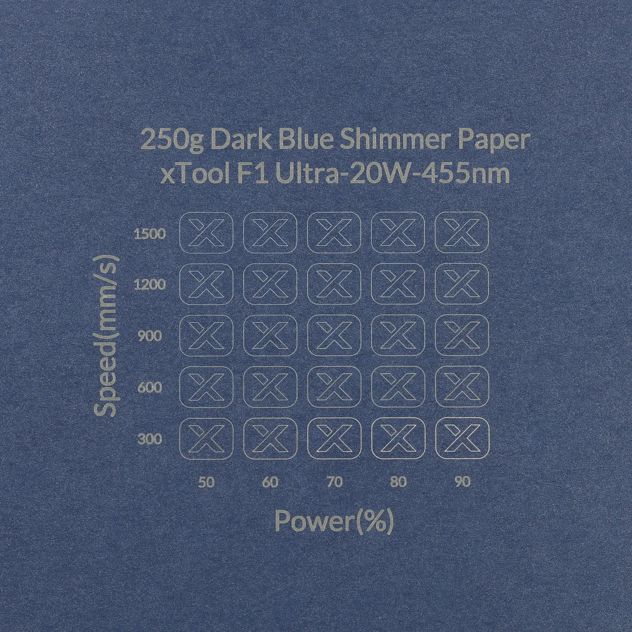Dark Blue Shimmer Paper-7oz(250g) test grid