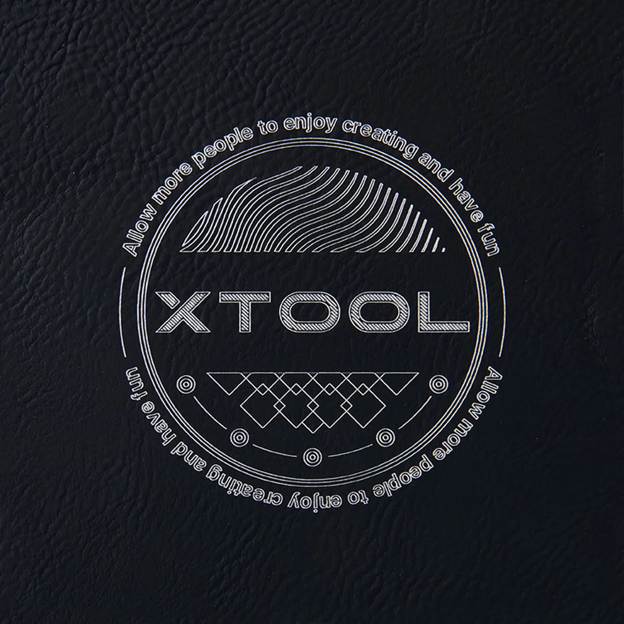 Black to Silver Laserable PU Magnetic Bookmark test grid