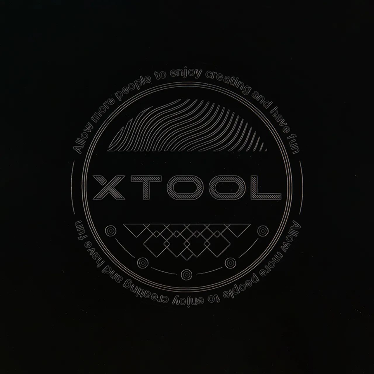 Brushed Black Metal Bookmark test grid