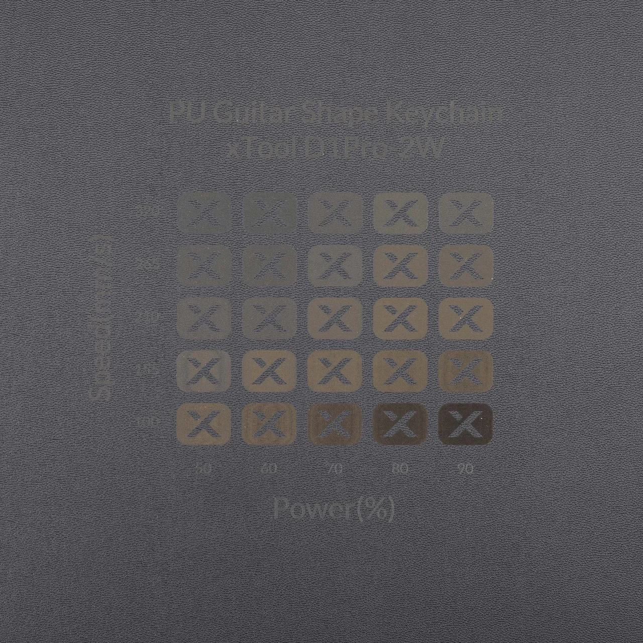 Black Nappa PU Leather test grid