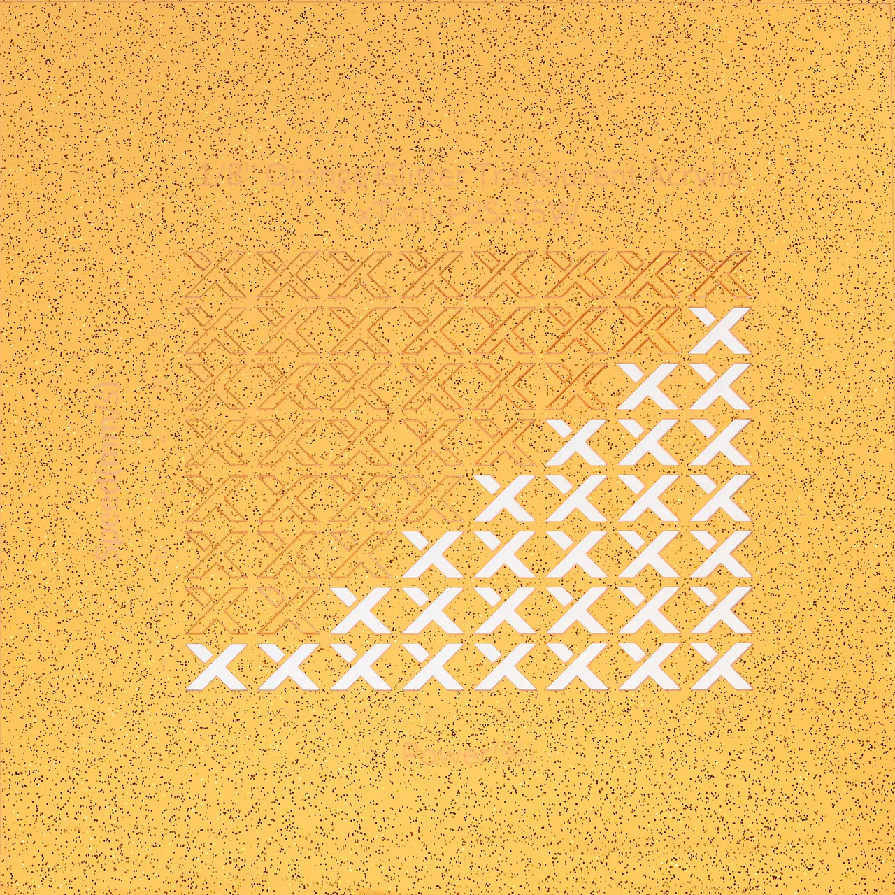 1/8"(3mm) Orange Translucent Glitter Acrylic test grid