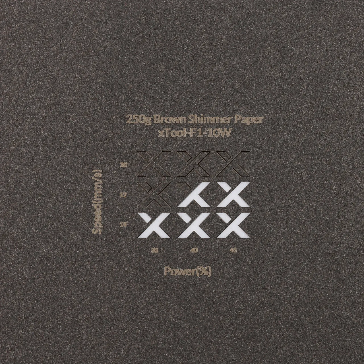 Brown Shimmer Paper-7oz(250g) test grid