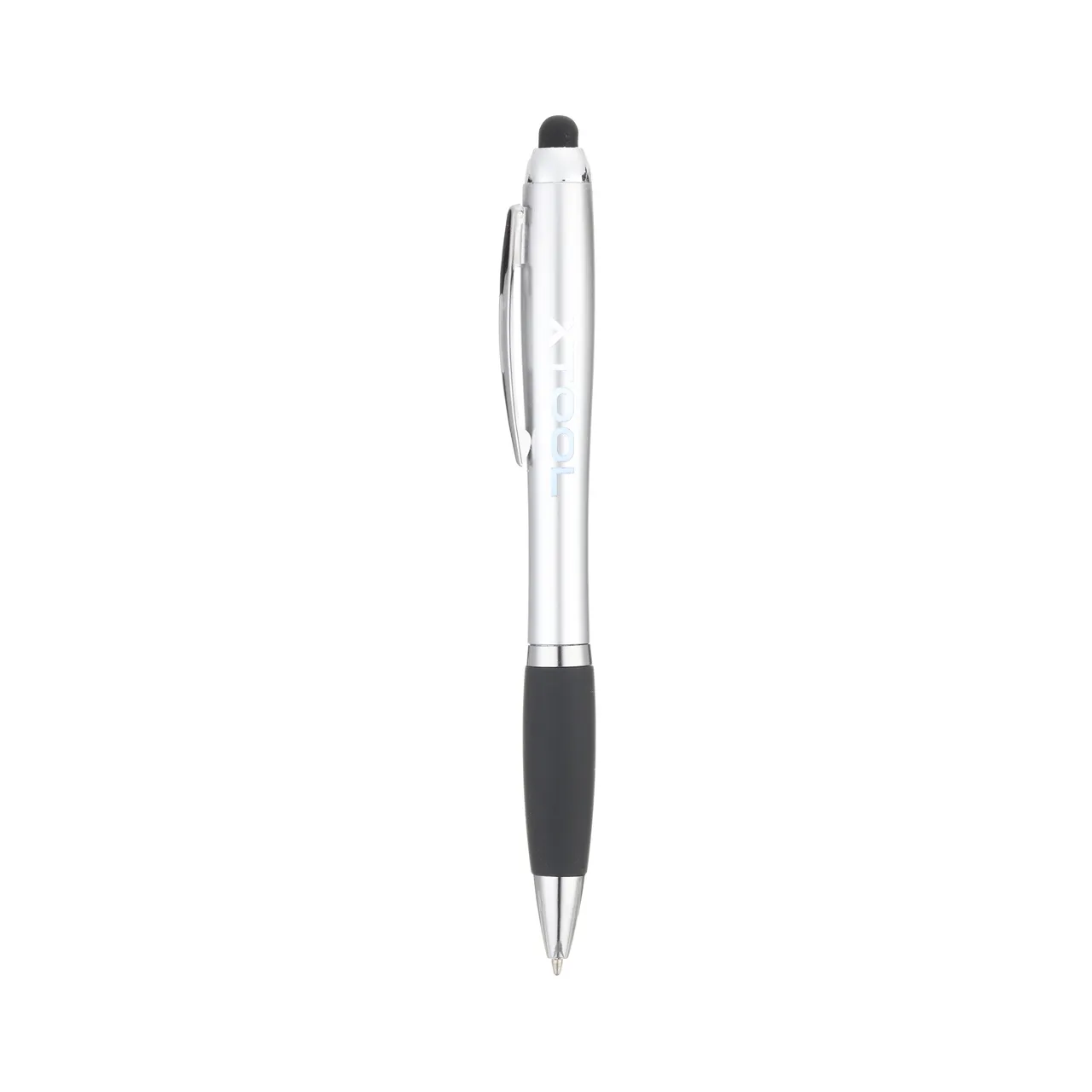Silver Stylus Ballpoint Pens With LED Light test grid