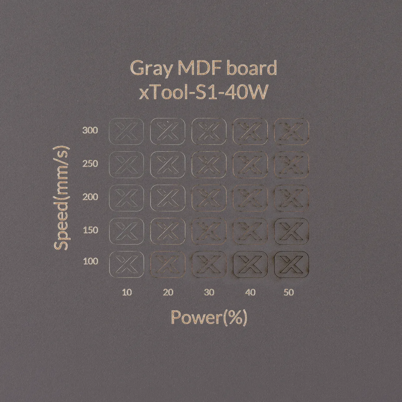 1/8"(3mm) Grey MDF Board test grid