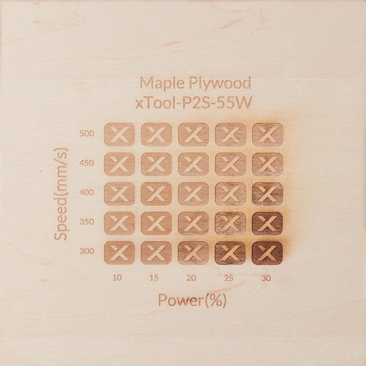 1/8"(3mm) Maple Plywood test grid
