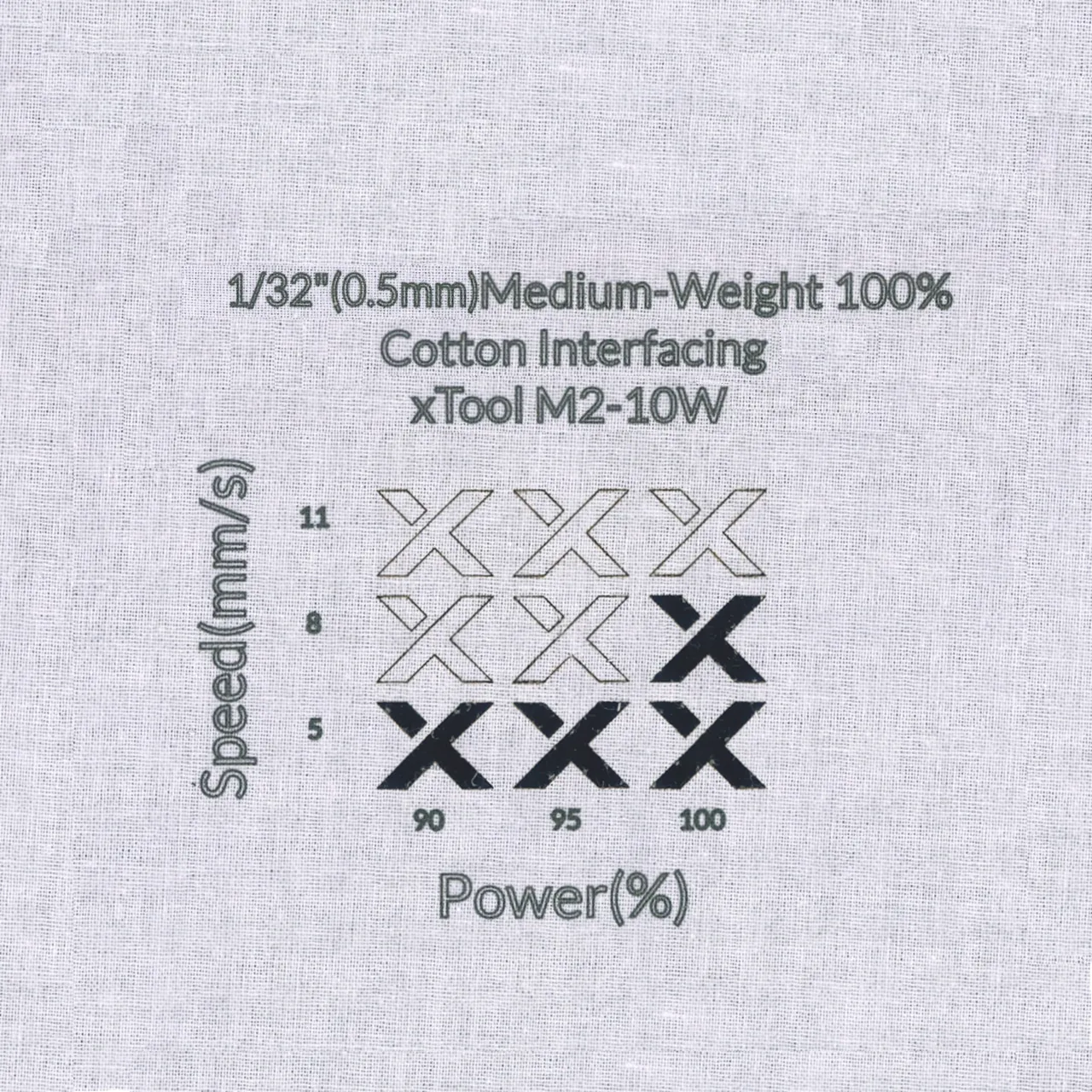 1/32"(0.5mm)Medium-Weight 100% Cotton Interfacing