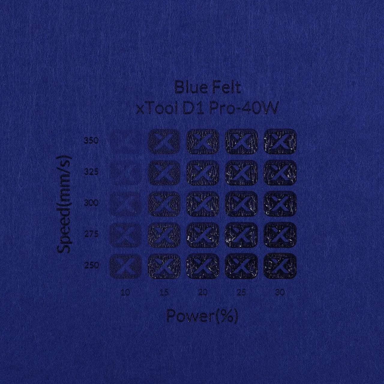 1/8"(3mm) Blue Felt test grid