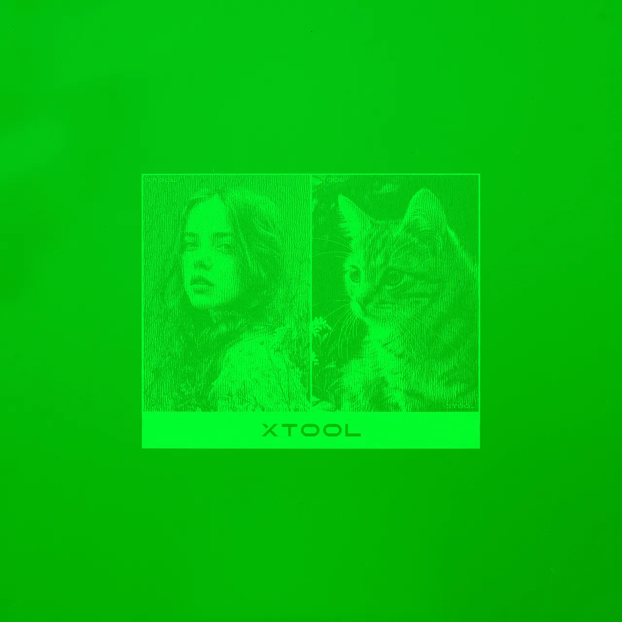 1/8"(3mm) Green Mirror Acrylic test grid