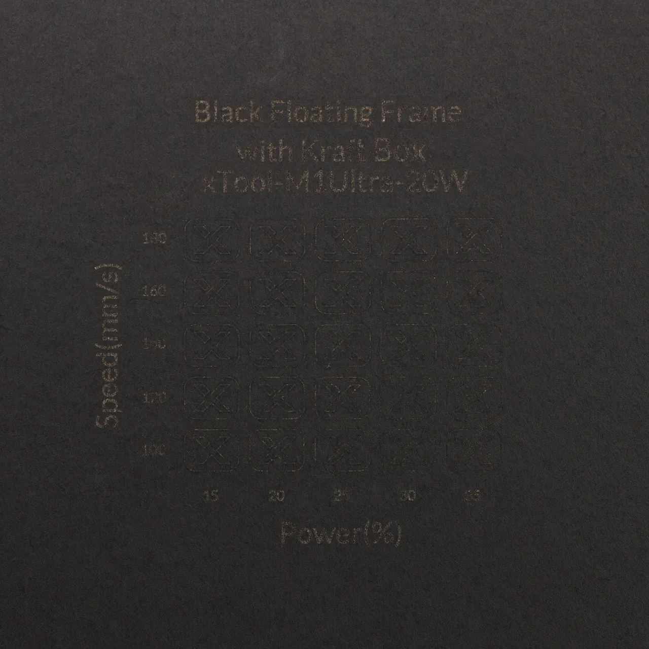 Grey Cardstock Mounted Kraft Paper-4.7oz(160g) test grid