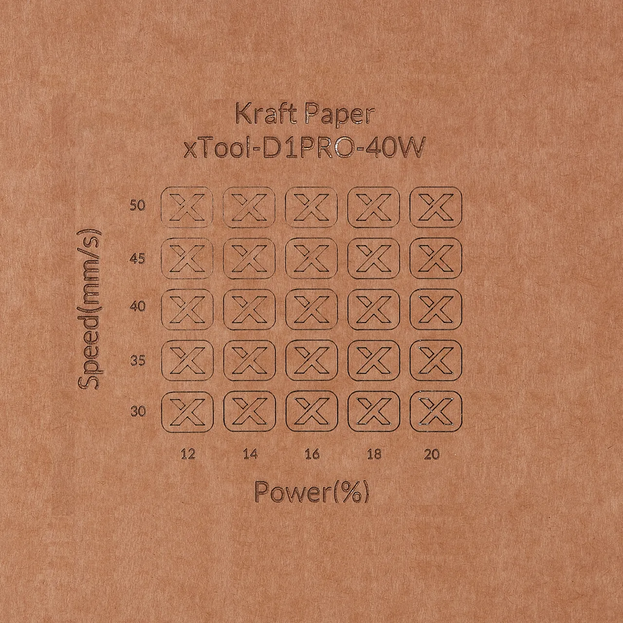 Kraft Paper-9oz(300g) test grid