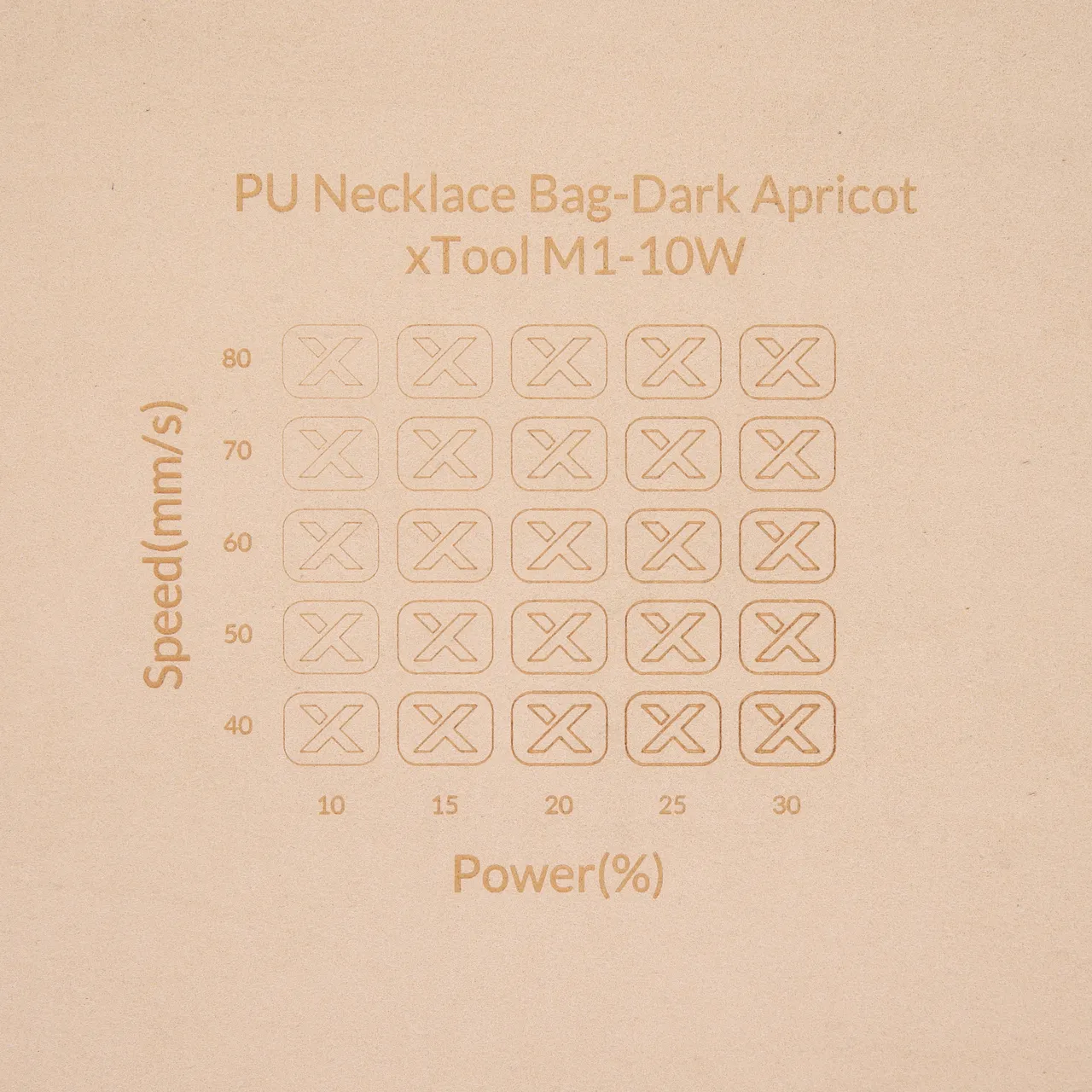 Apricot Microfiber PU Leather test grid