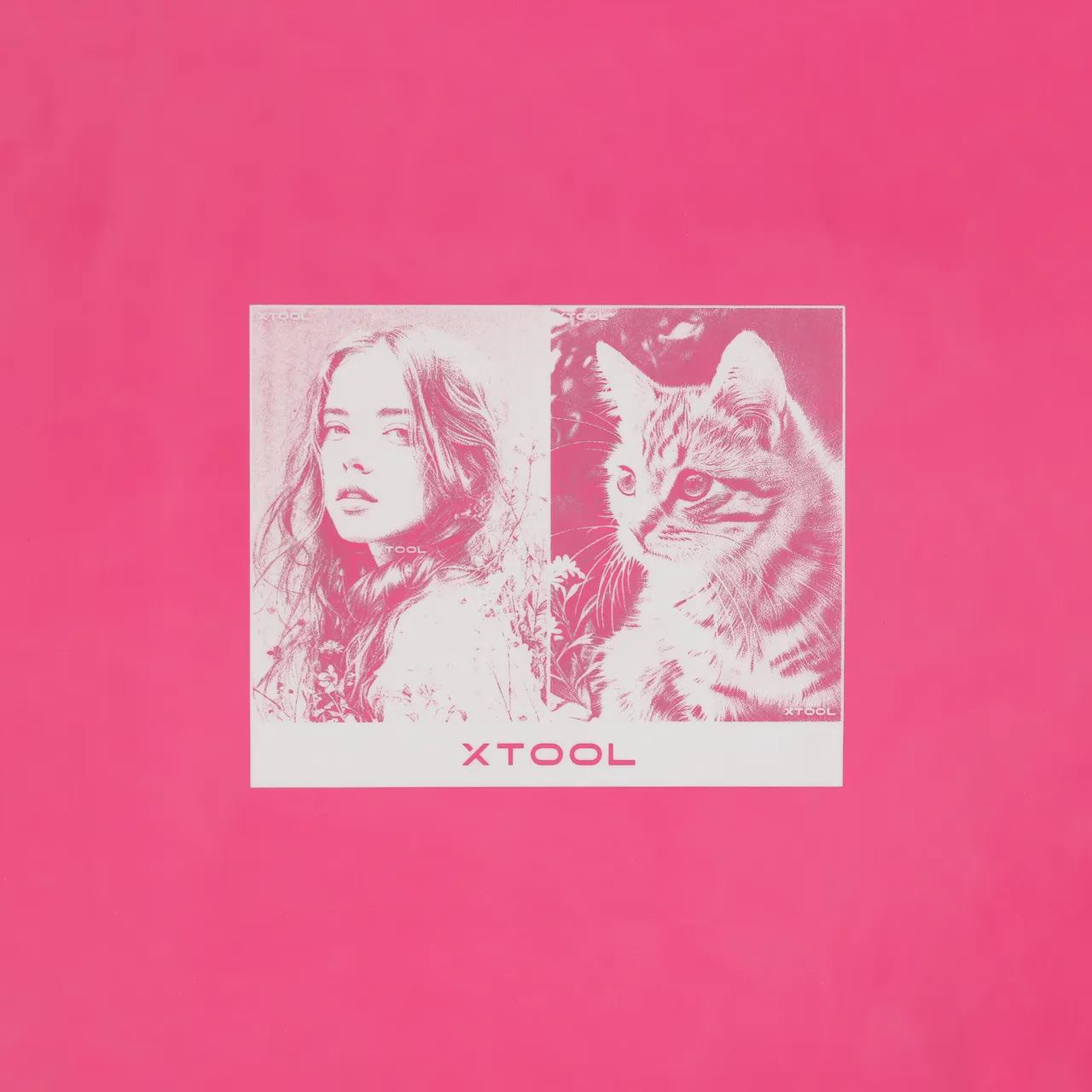 Hot Pink to White Silicone test grid