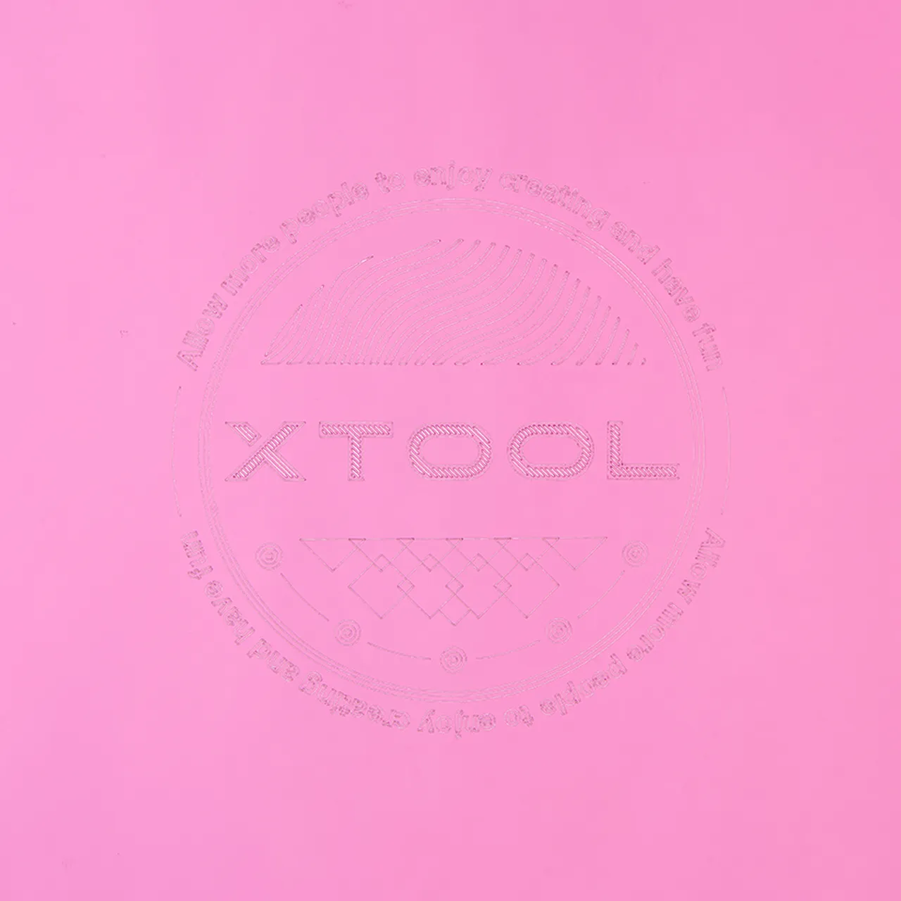 1/8"(3mm) Pink Mirror Acrylic test grid