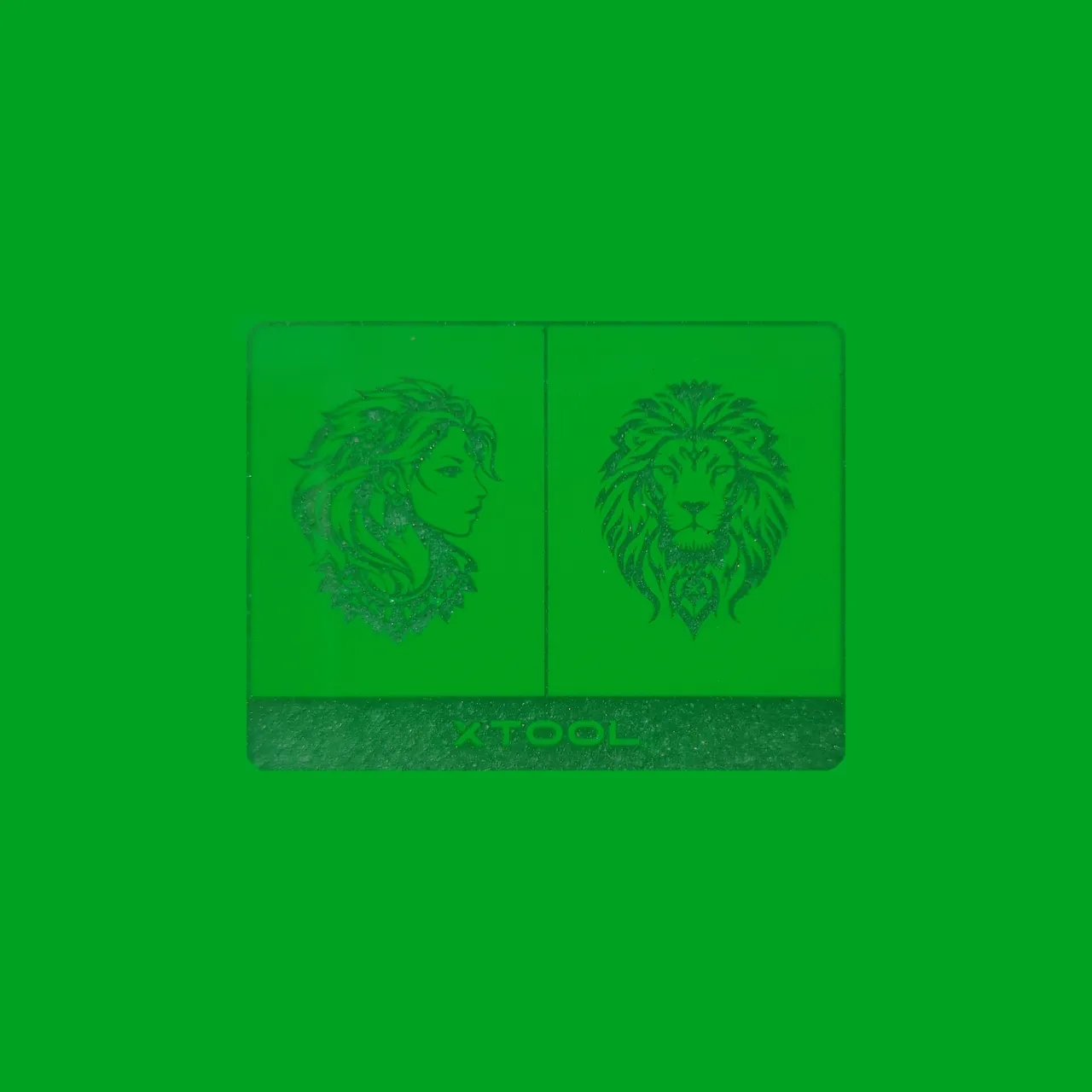 1/8"(3mm) Green Translucent Acrylic test grid