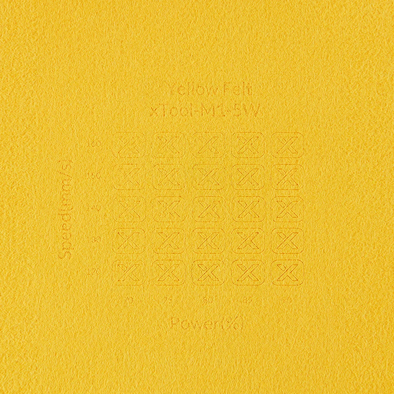 1/8"(3mm) Yellow Felt test grid