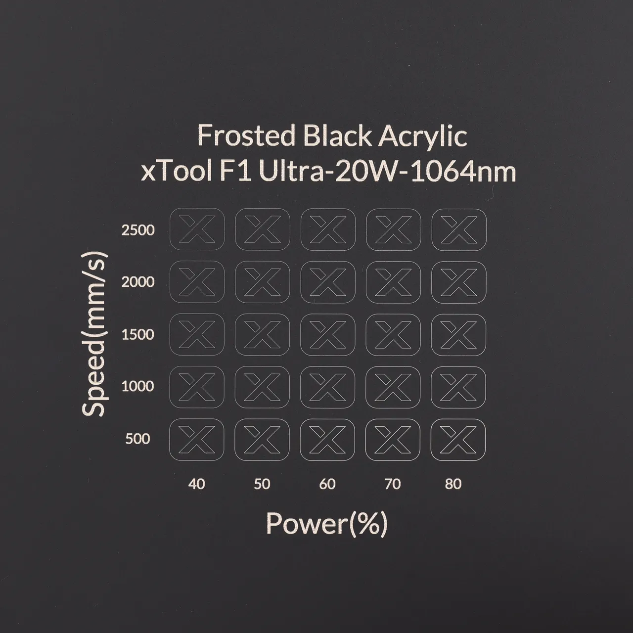1/8"(3mm) Frosted Black Acrylic