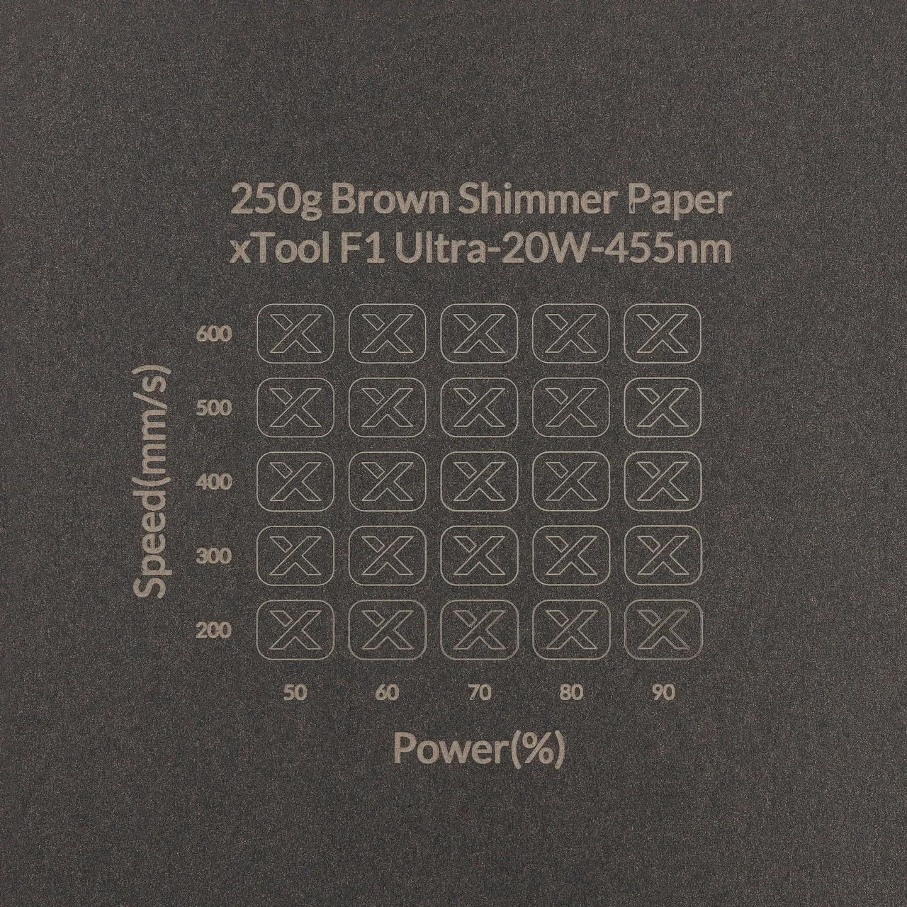 Brown Shimmer Paper-7oz(250g) test grid