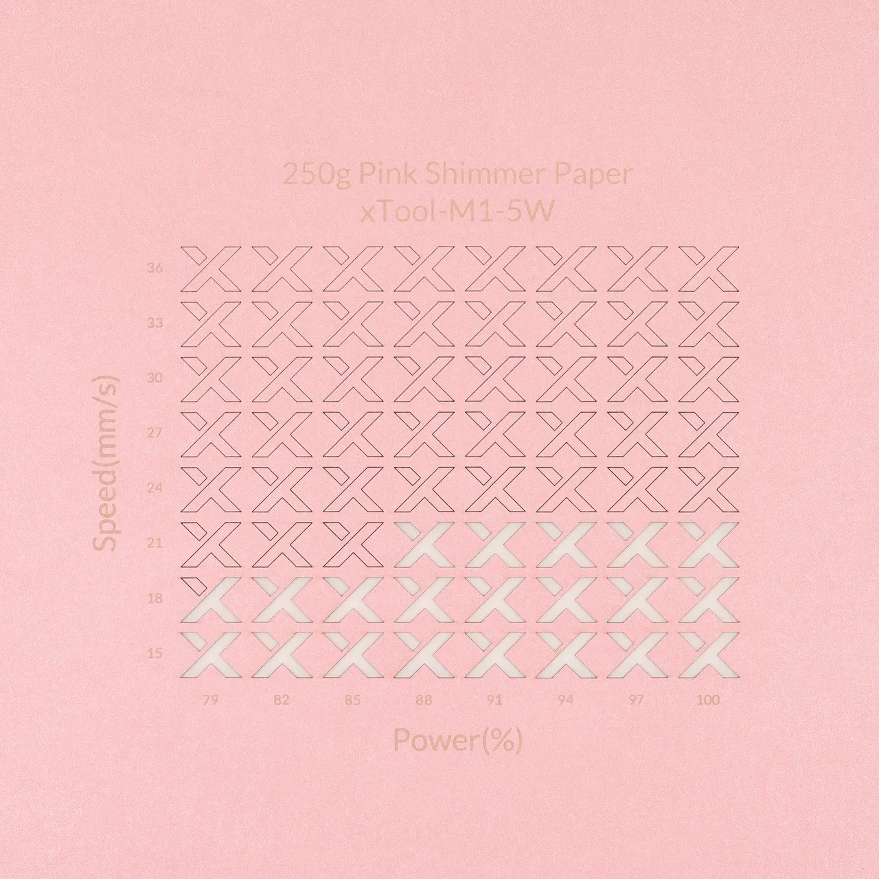 Pink Shimmer Paper-7oz(250g) test grid