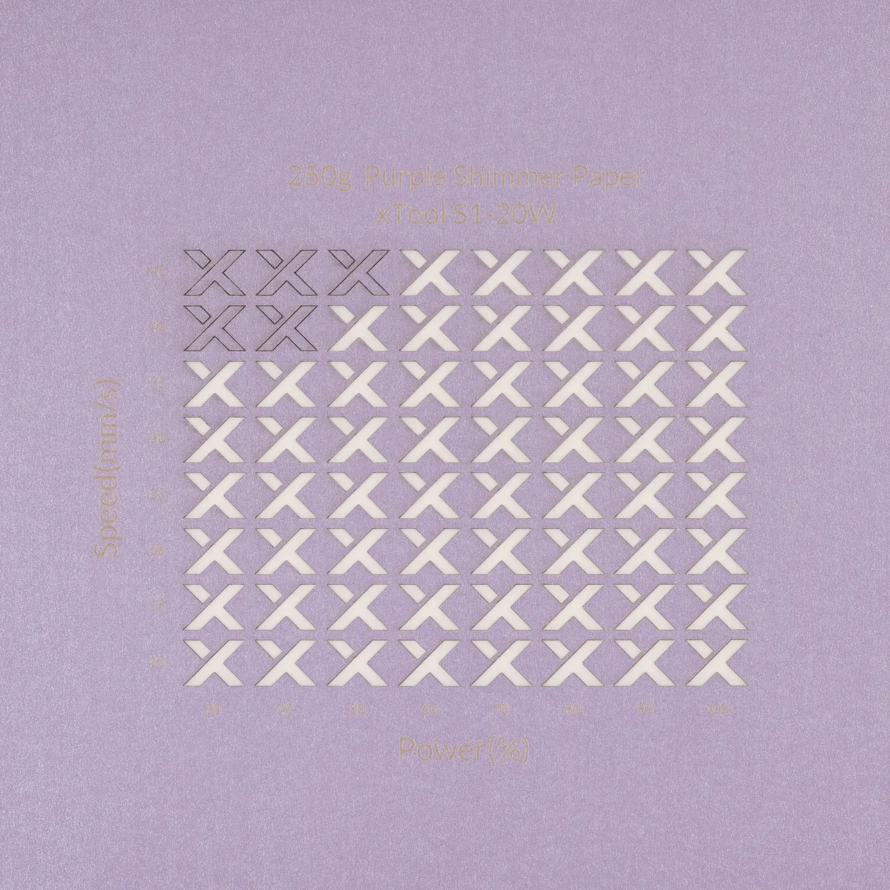 Purple Shimmer Paper-7oz(250g) test grid