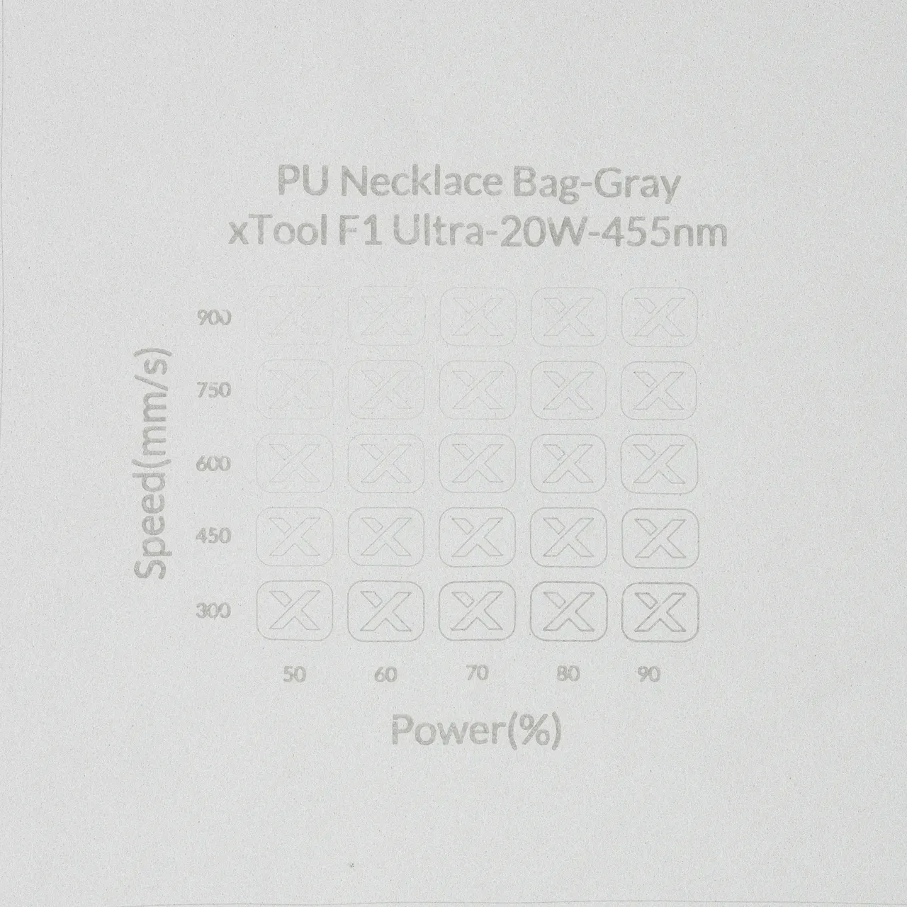 Gray PU Necklace Bag-8.66"x2.6"(22x6.5cm)