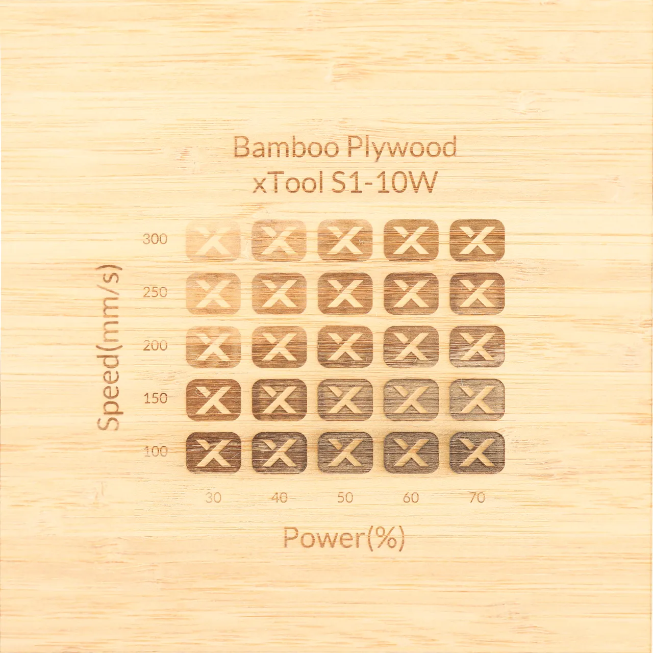 1/8"(3mm) Bamboo Plywood test grid