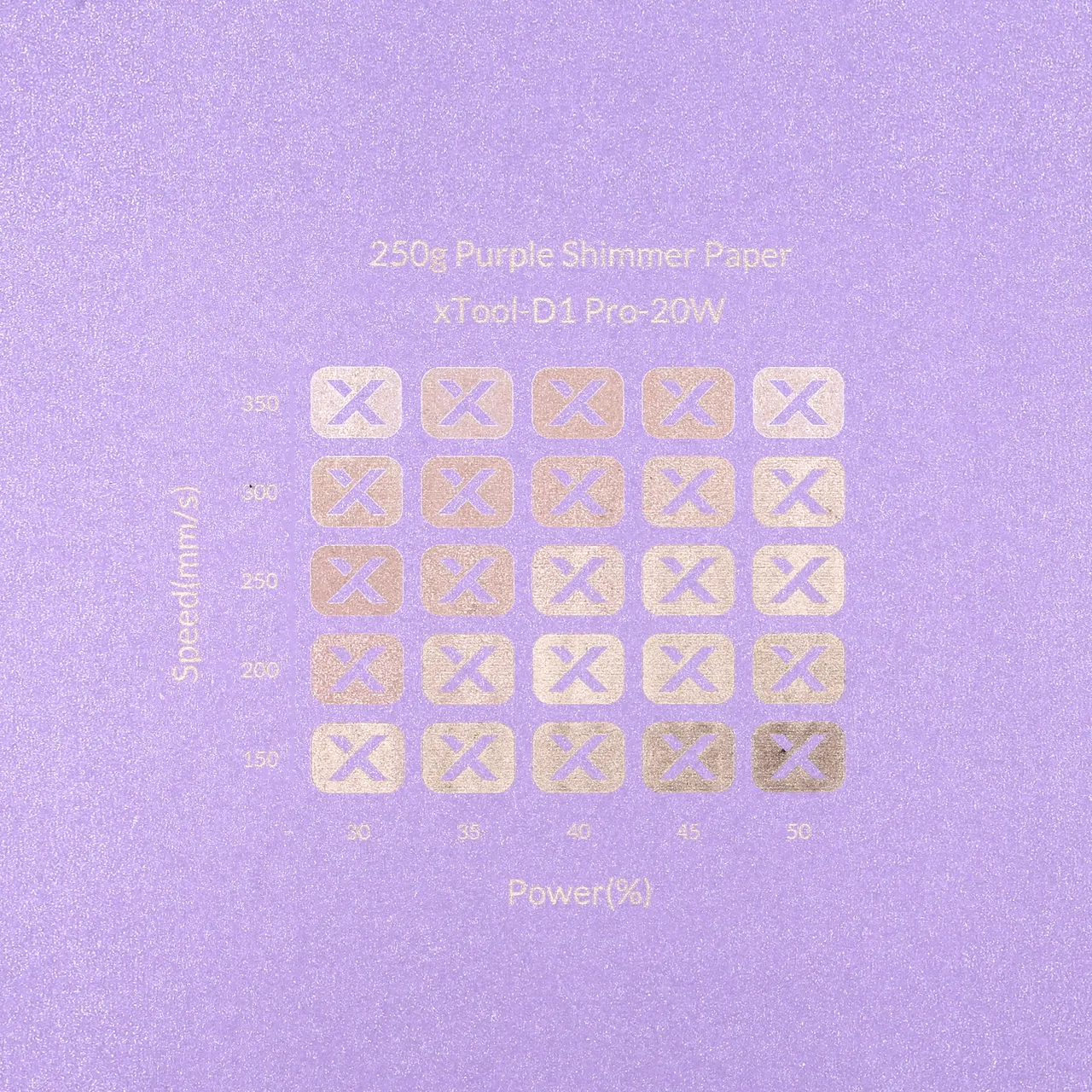 Purple Shimmer Paper-7oz(250g) test grid