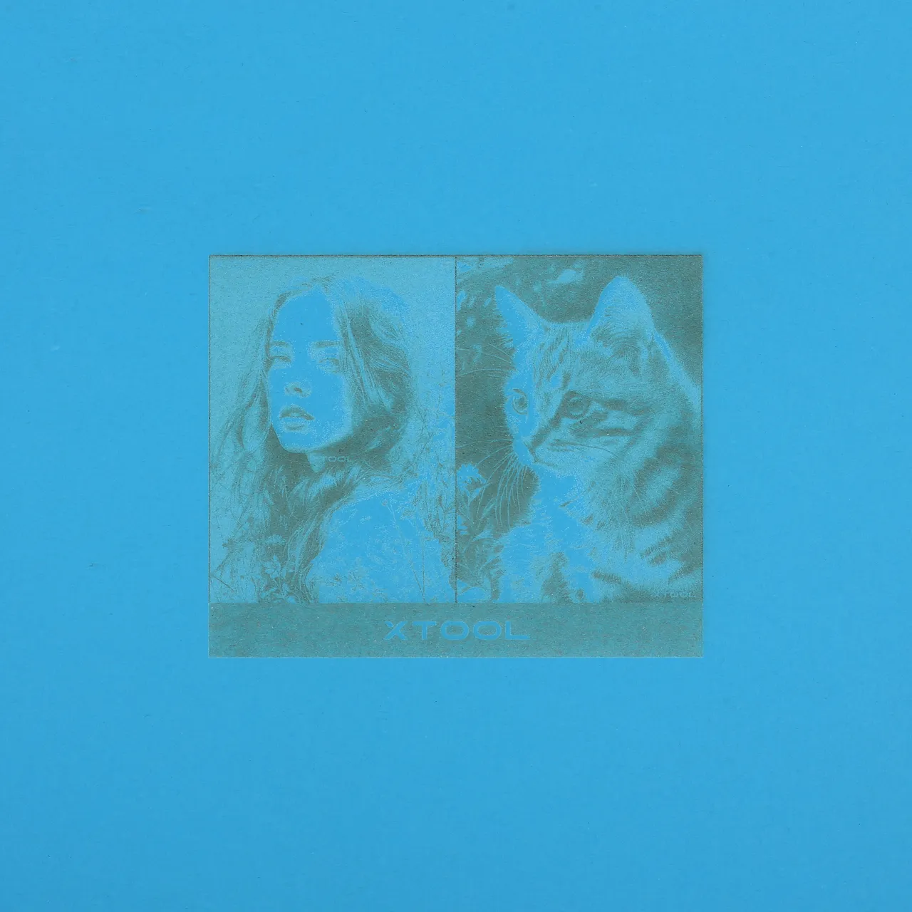 Blue Cardstock-9oz(300g) test grid