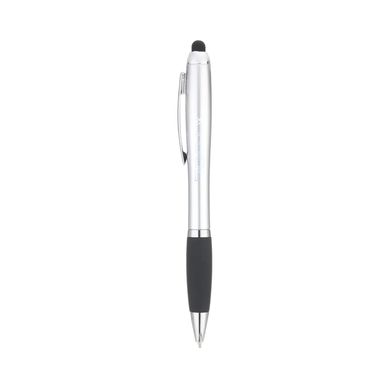 Silver Stylus Ballpoint Pens With LED Light test grid