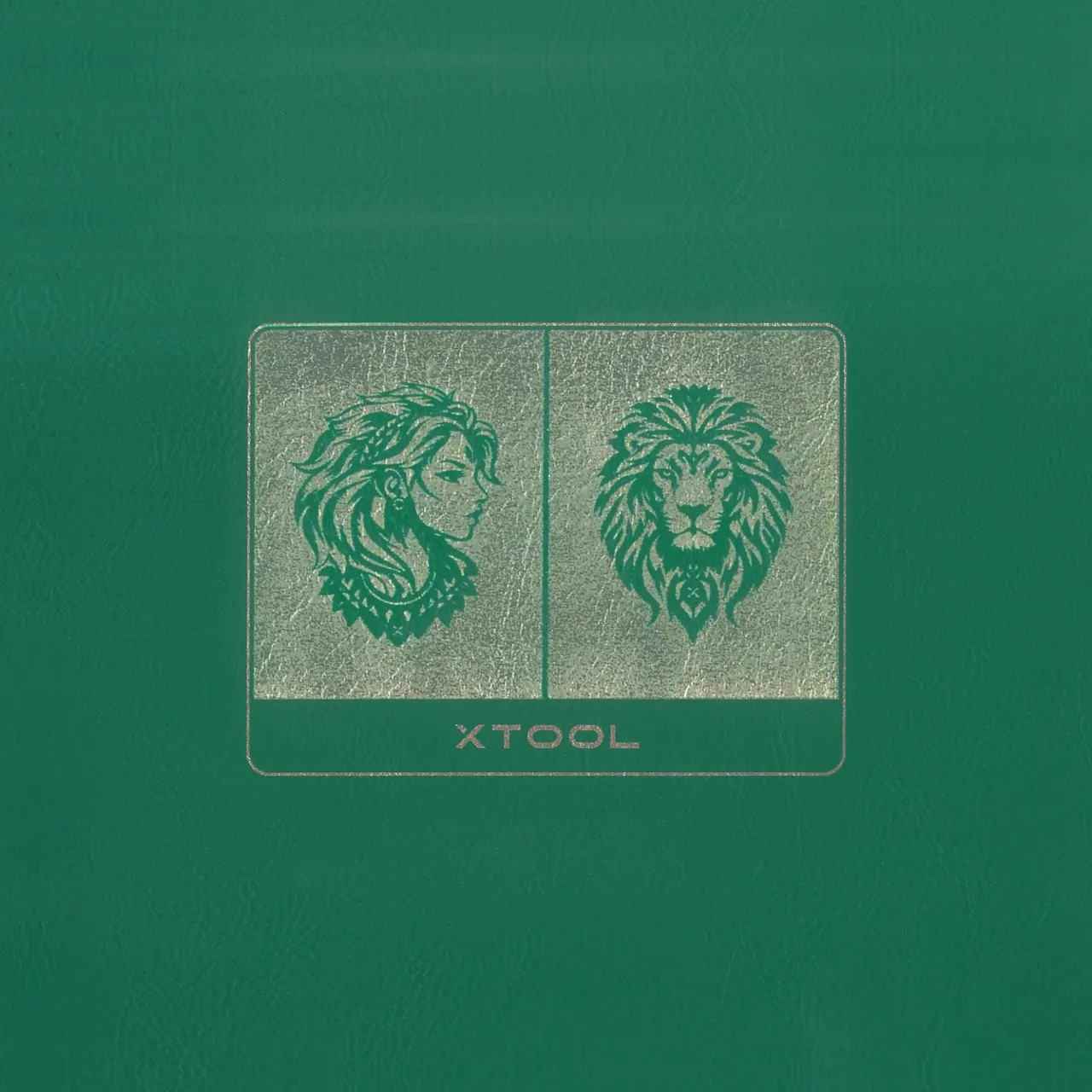 Green to Gold Laserable PU Notebook test grid