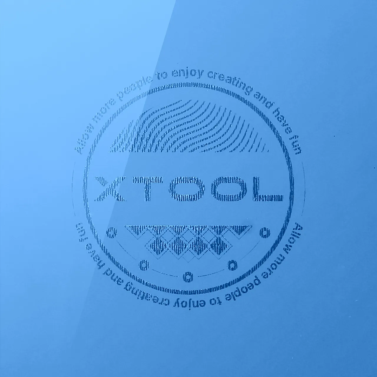 1/8"(3mm) Light Blue Mirror Acrylic test grid