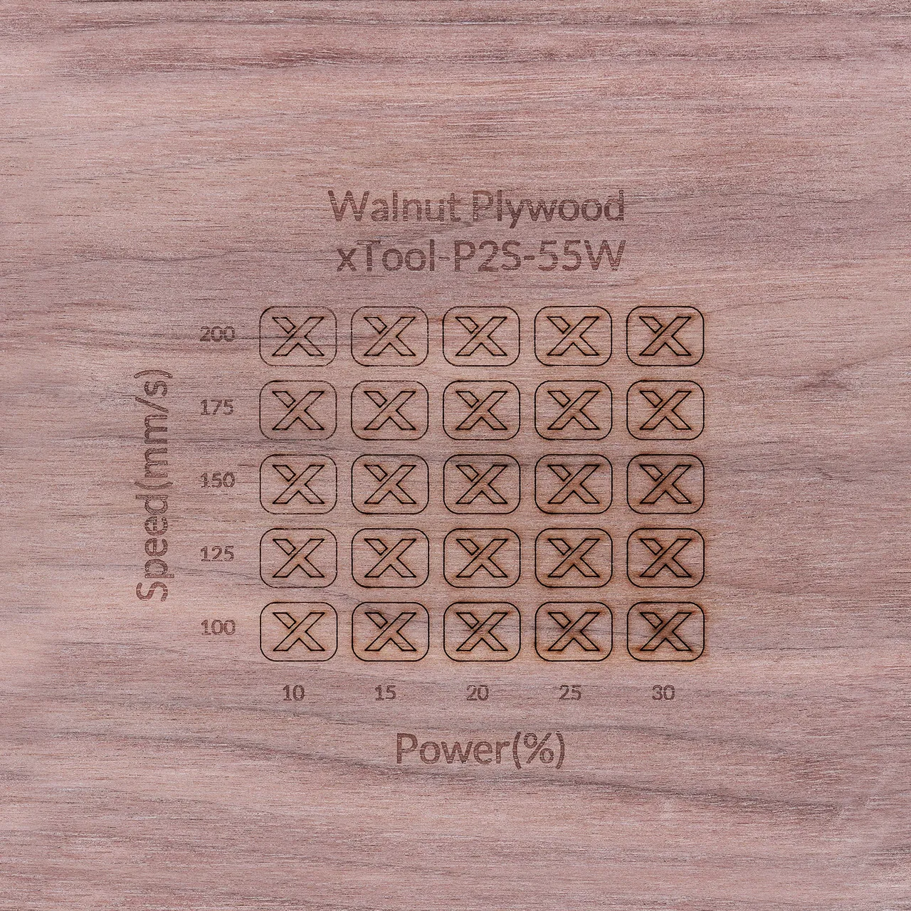 1/2"(12mm) Black Walnut Plywood test grid