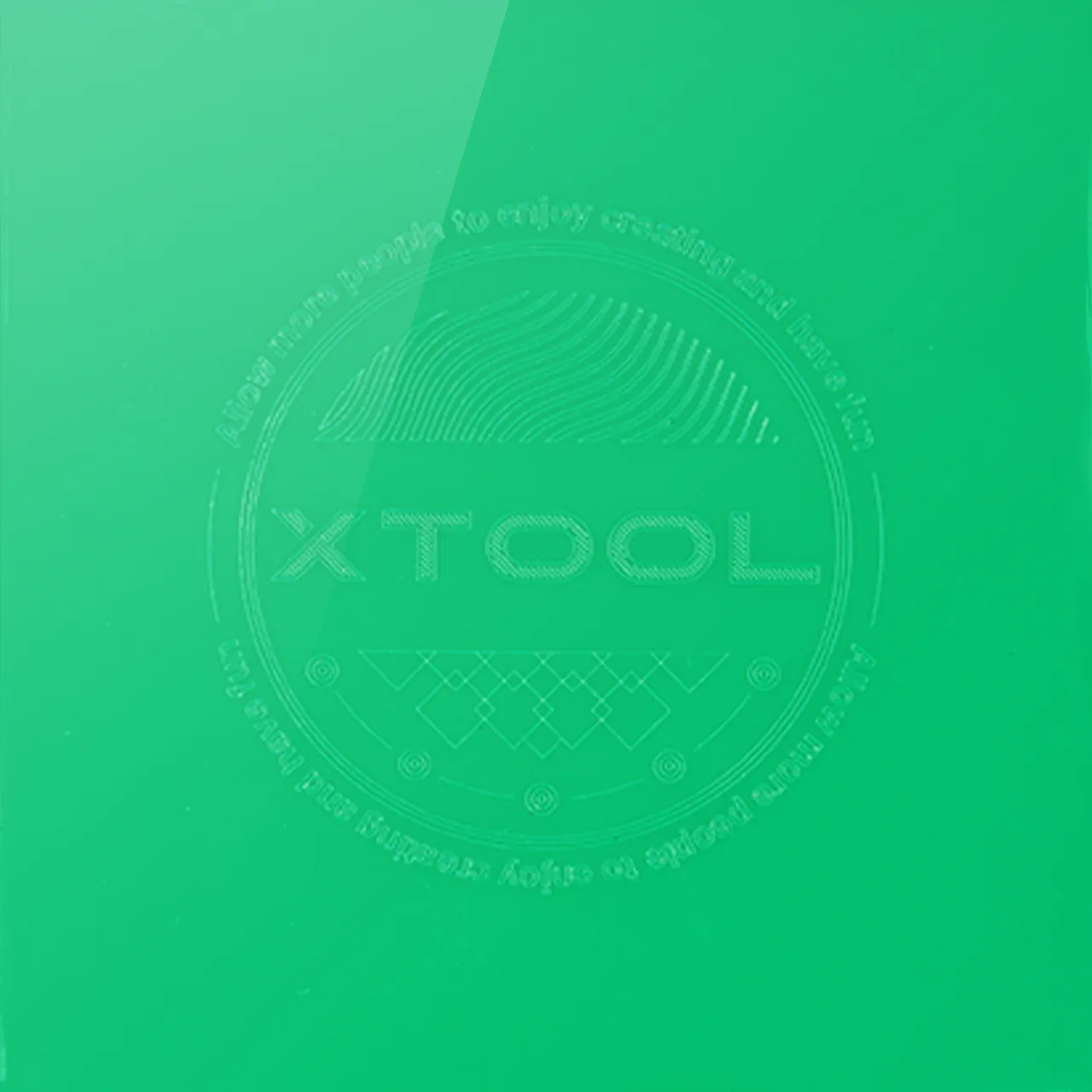 1/8"(3mm) Green Acrylic test grid