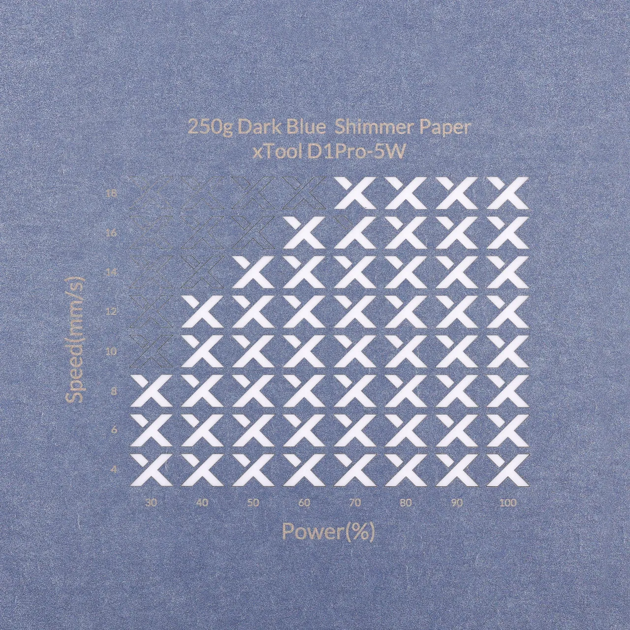 Dark Blue Shimmer Paper-7oz(250g) test grid
