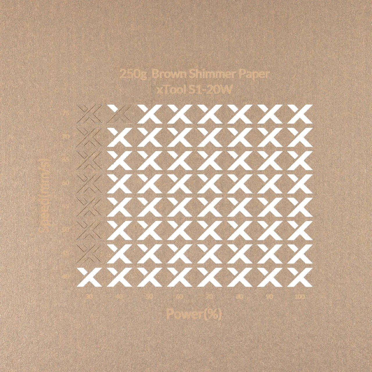 Brown Shimmer Paper-7oz(250g) test grid