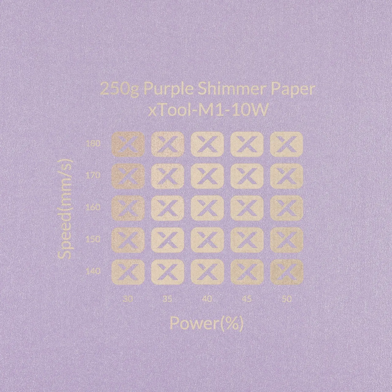 Purple Shimmer Paper-7oz(250g) test grid
