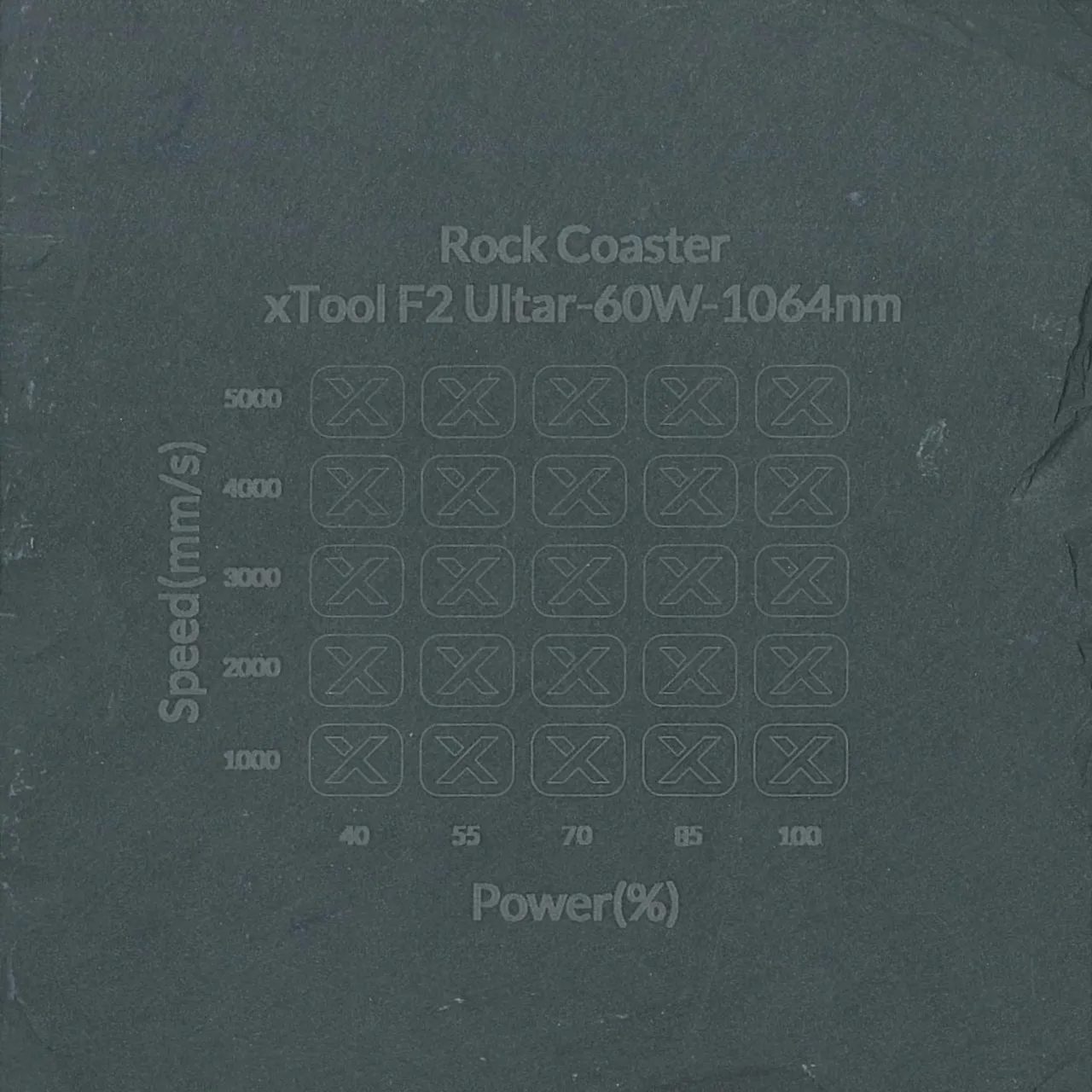 Heart-Shaped Rock Coaster test grid