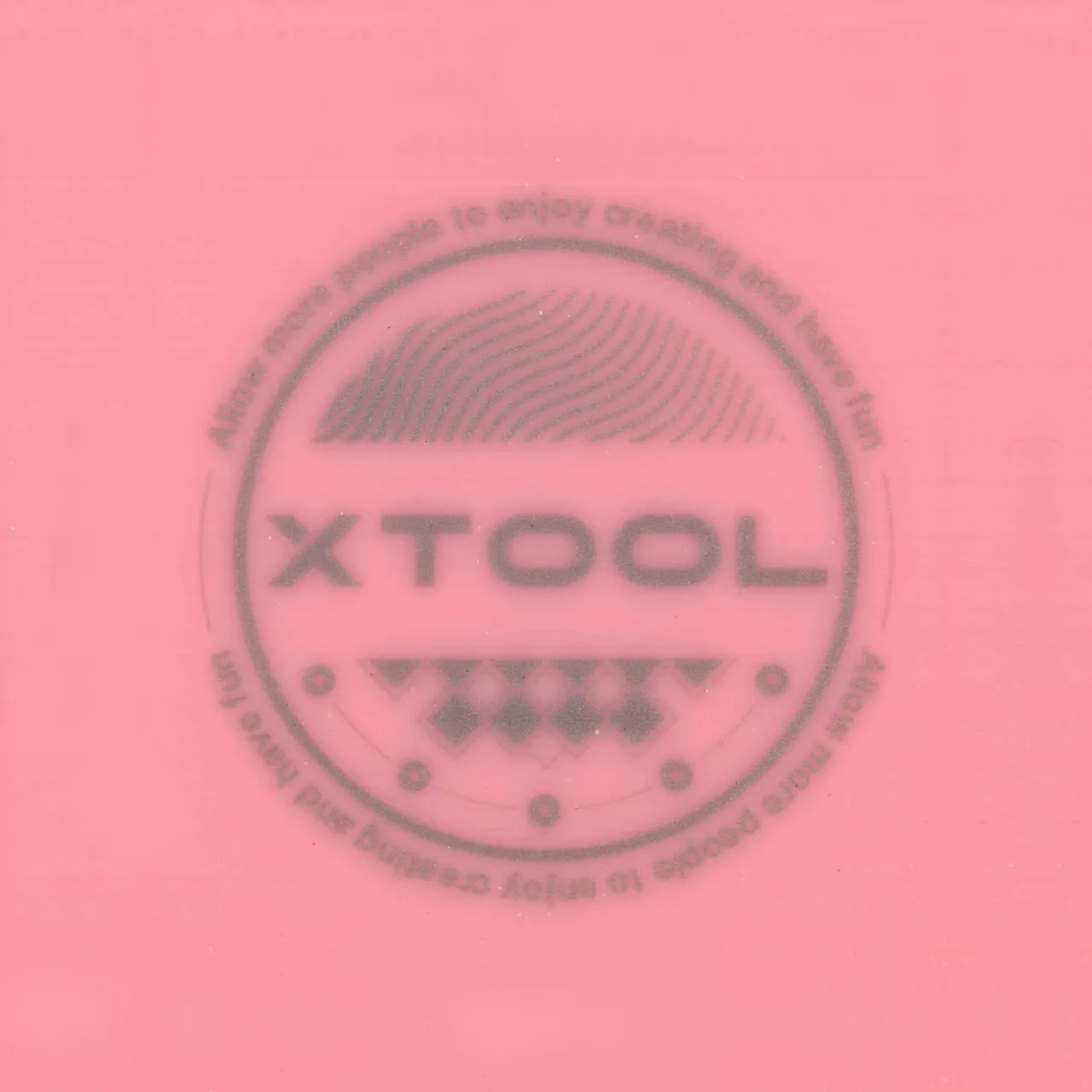 1/8"(3mm) Pink Acrylic for Infrared Laser Engraving test grid