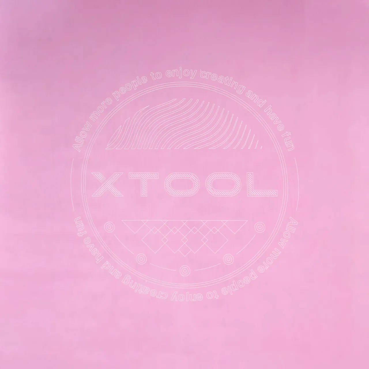 Hot Pink Anodized Aluminum Bone Dog Tag test grid