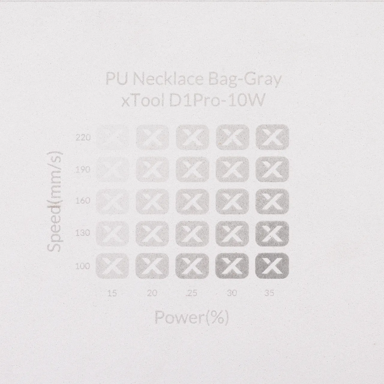 Grey Microfiber PU Leather test grid