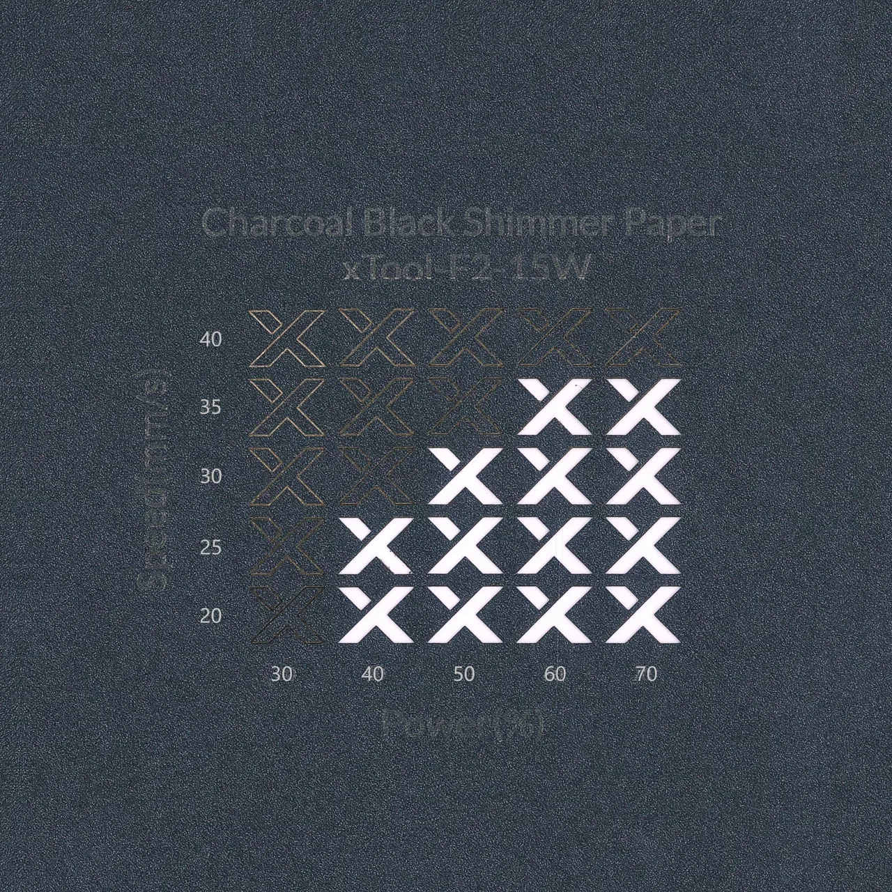 Charcoal Black Shimmer Paper-7oz(250g) test grid