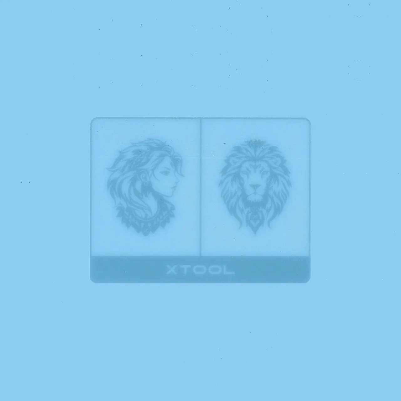 1/8"(3mm) Pastel Blue Acrylic test grid