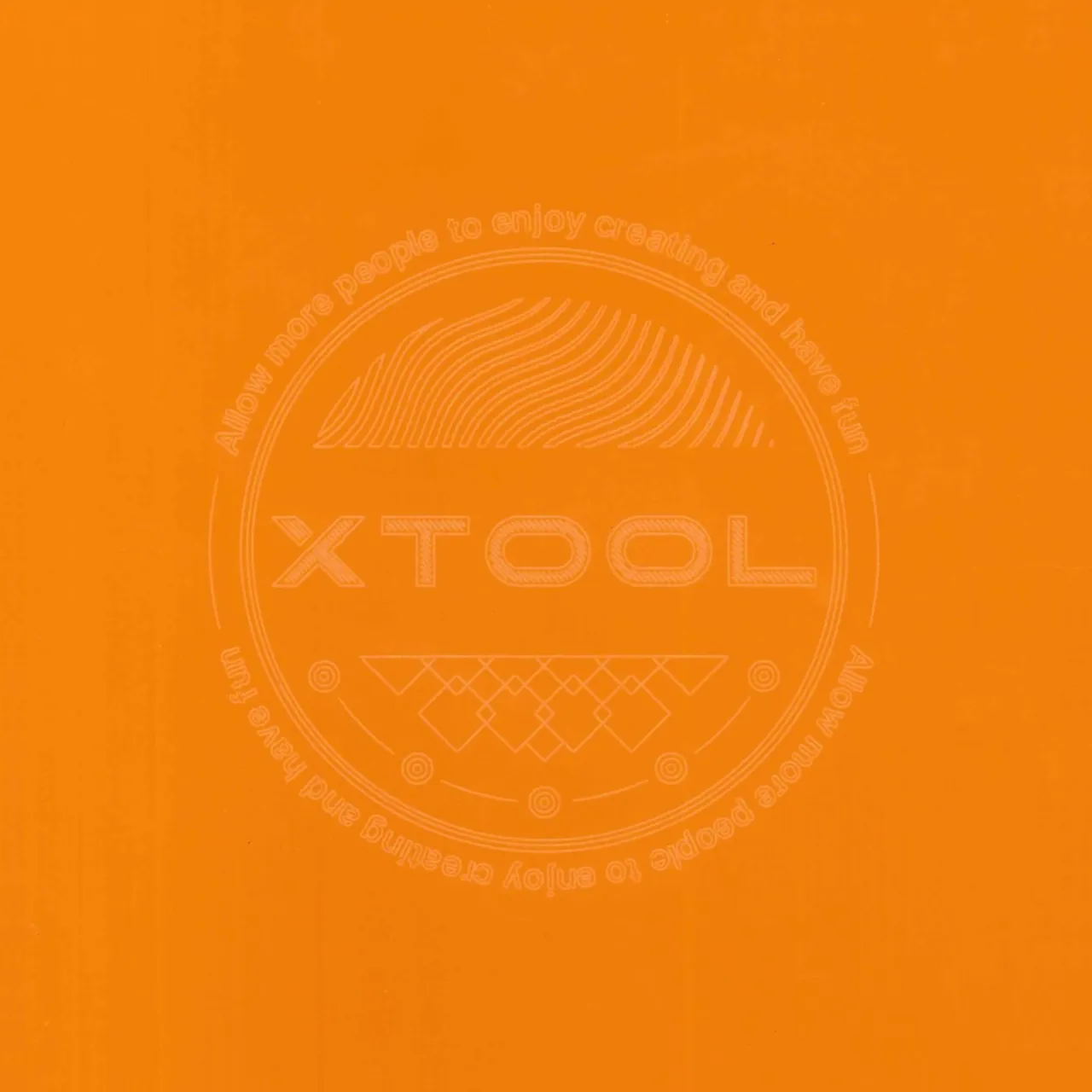1/8"(3mm) Carrot Orange Acrylic test grid