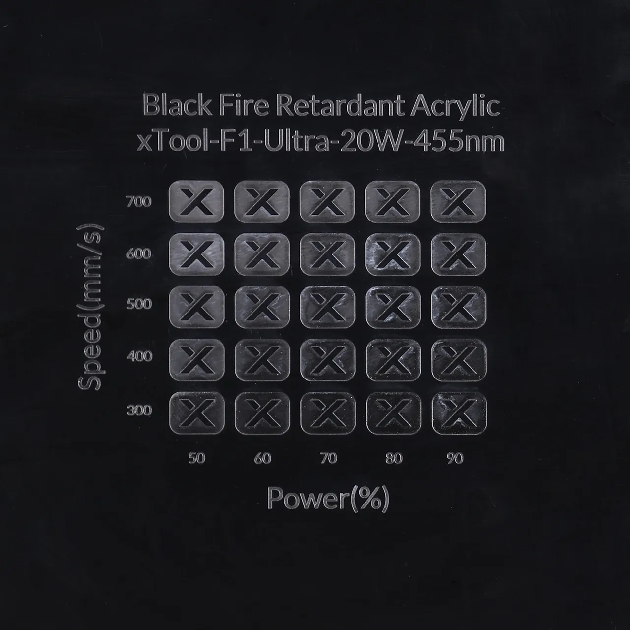 1/8"(3mm) Black Fire Retardant Acrylic test grid