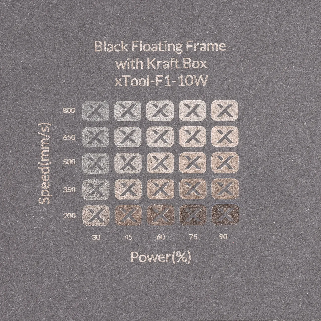 Grey Cardstock Mounted Kraft Paper-4.7oz(160g) test grid