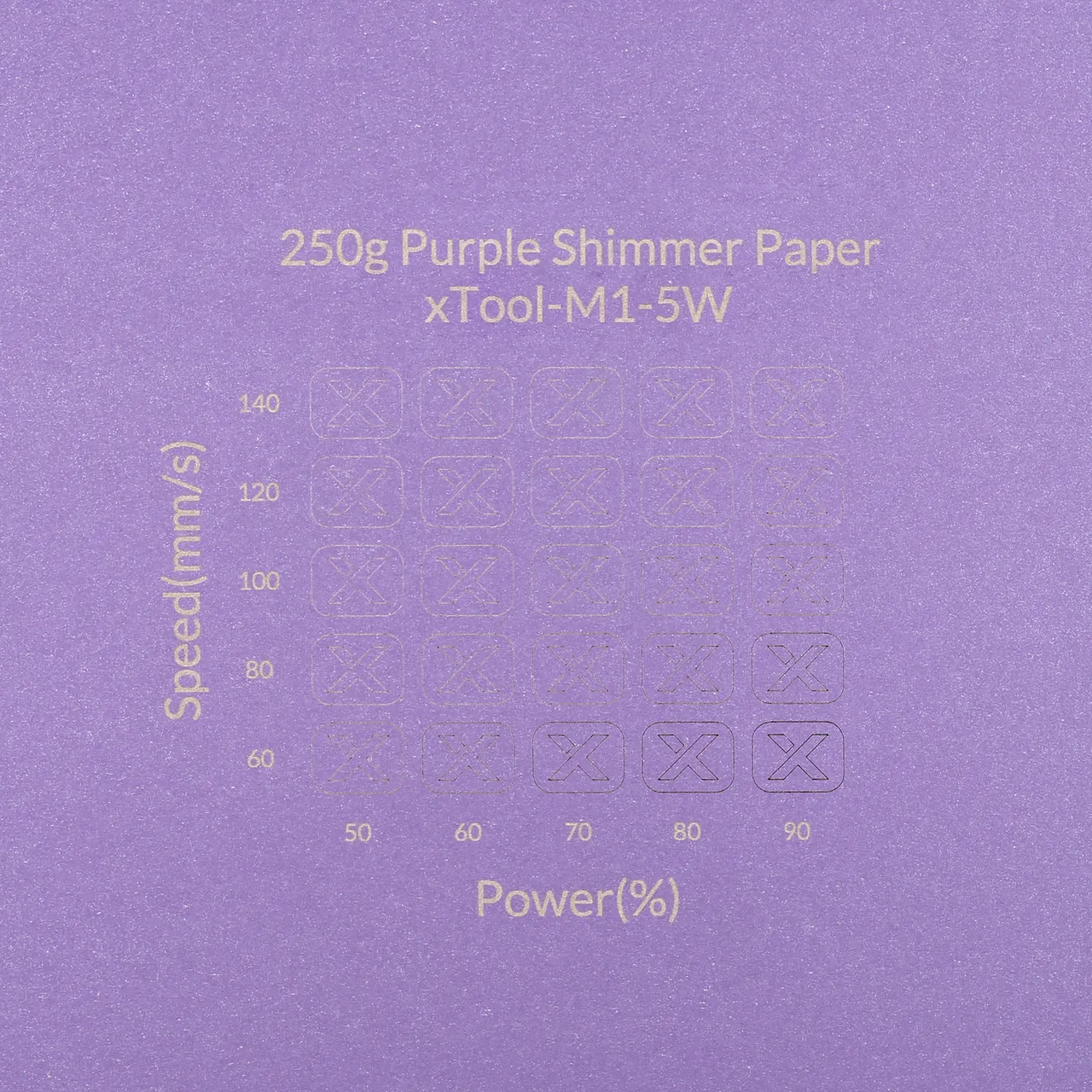Purple Shimmer Paper-7oz(250g) test grid