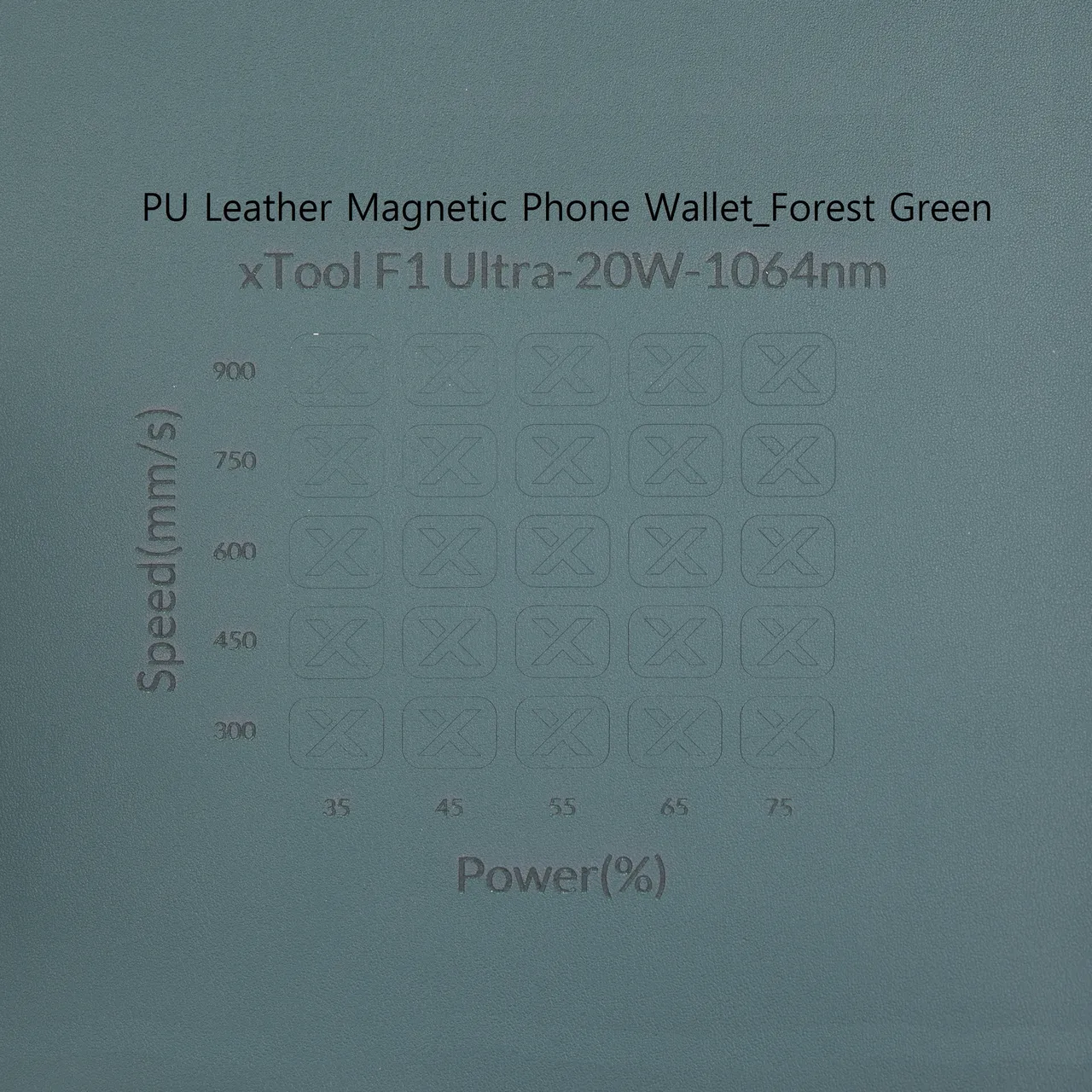 PU Leather Magnetic Phone Wallet Forest Green