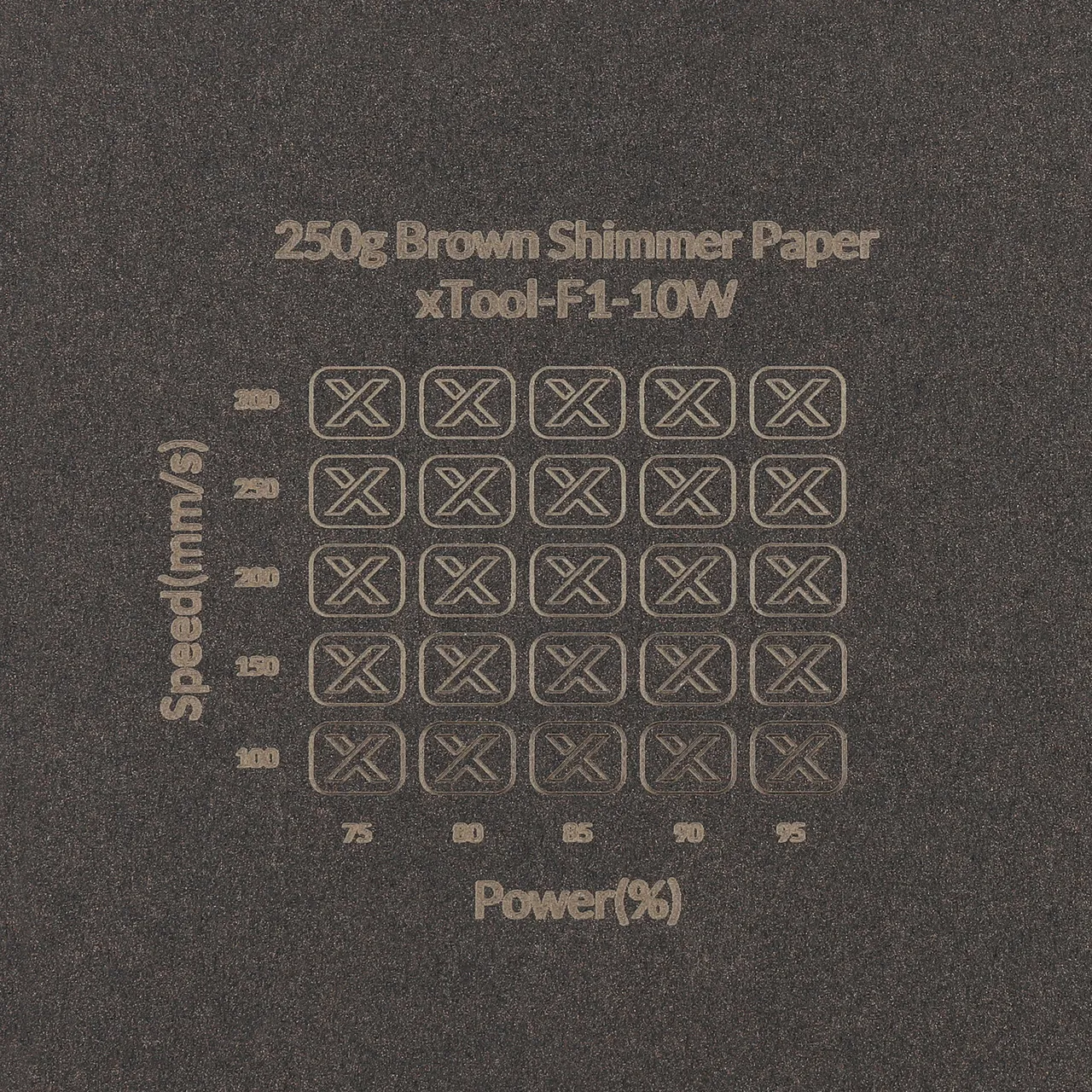 Brown Shimmer Paper-7oz(250g) test grid