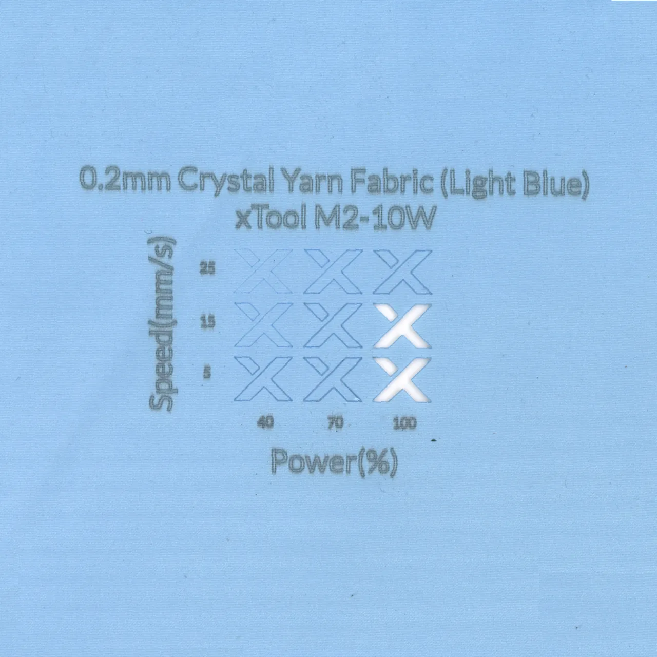0.2mm Crystal Yarn Fabric (Light Blue)