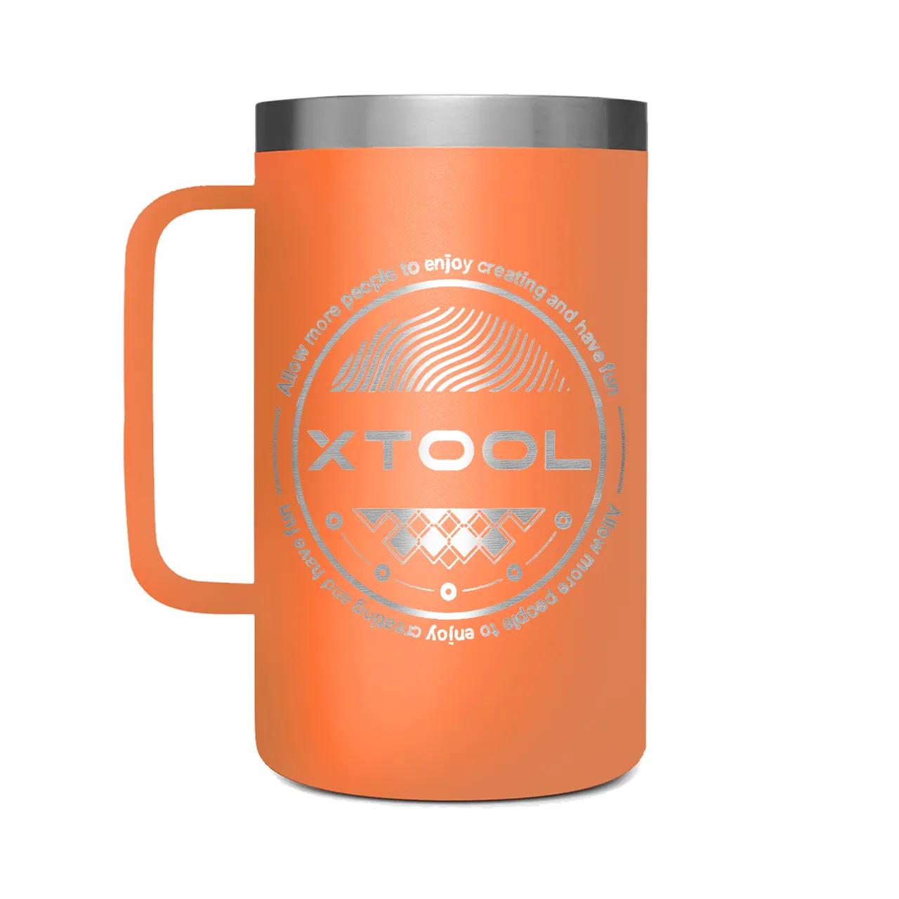 24oz(710ml) King Crab Tumbler with Handle test grid