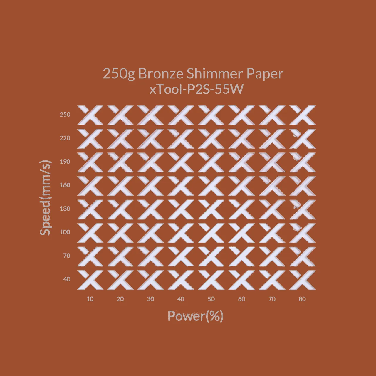 Bronze Shimmer Paper-7oz(250g) test grid